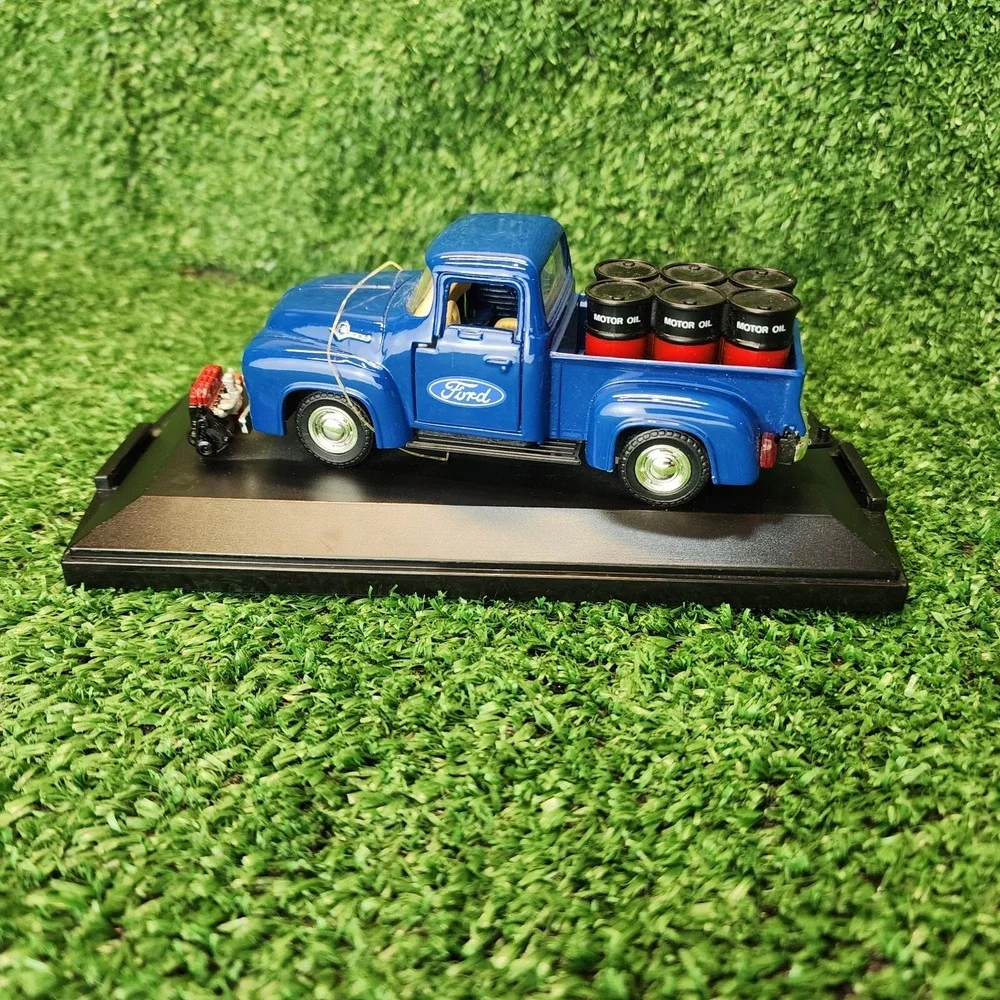 Vintage 1998 Road Champs 1956 FORD F-100 PU Blue Diecast 4.5